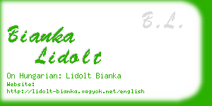 bianka lidolt business card